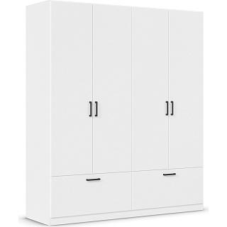 Шкаф распашной Бари - 3 Белый