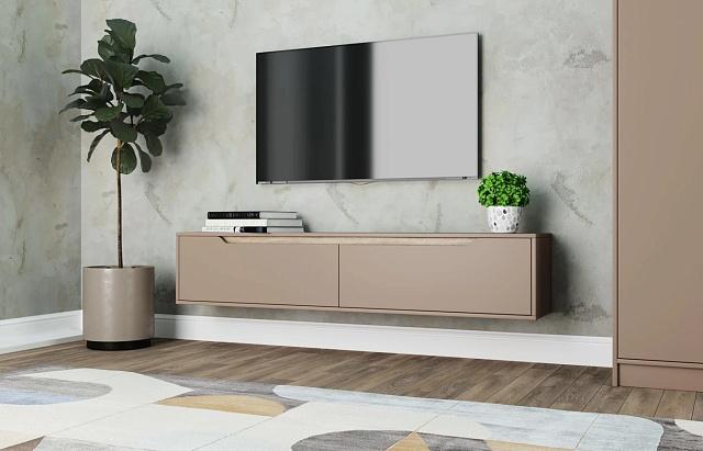 Тумба под ТВ подвесная Бонди - 1 Капучино