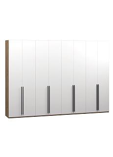 Шкаф распашной Хейсон - 19 Дуб Золотистый / Белый