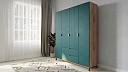 Шкаф распашной Марвин Йорк - 4 Аквамарин