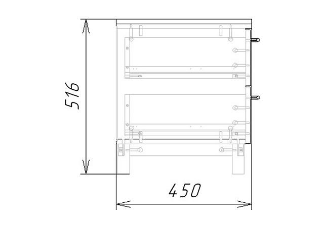 Тумба прикроватная Техас - 1 МДФ