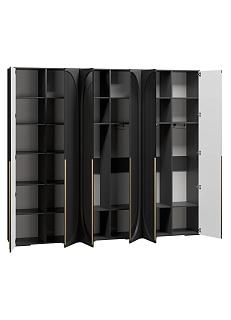 Шкаф распашной Брей - 3.1 Черный