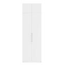 Шкаф распашной Калифорния - 2 с антресолью Белый