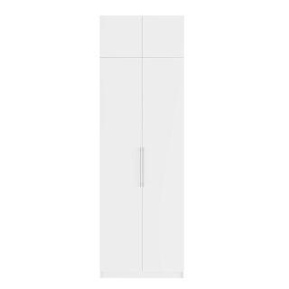 Шкаф распашной Калифорния - 2 с антресолью Белый