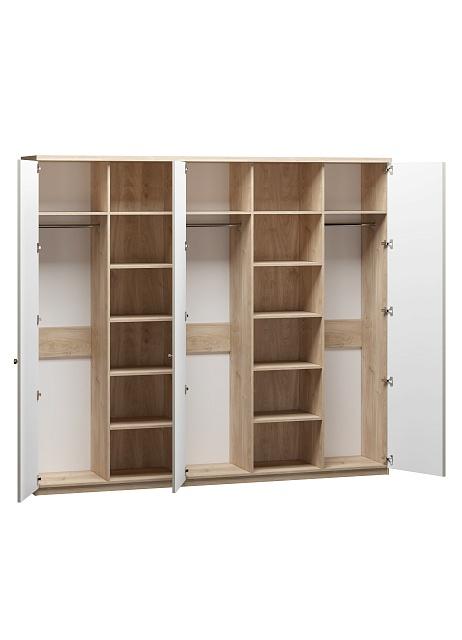 Шкаф распашной София РАХ - 26 МДФ Кастелло Медовый / Кашемир