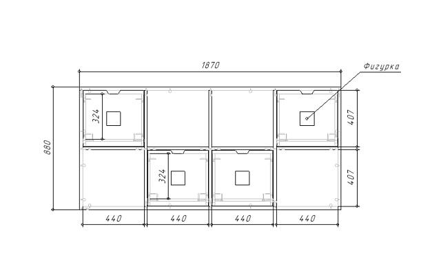 Стеллаж Kids - 3 Розовый Лайт