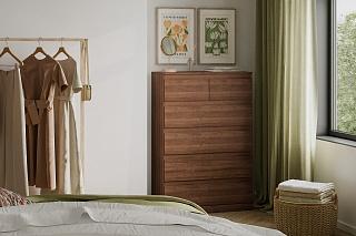 Комод Мальм - 26 Орех Экко