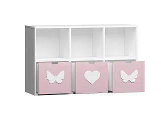 Стеллаж Kids - 12 Розовый Лайт