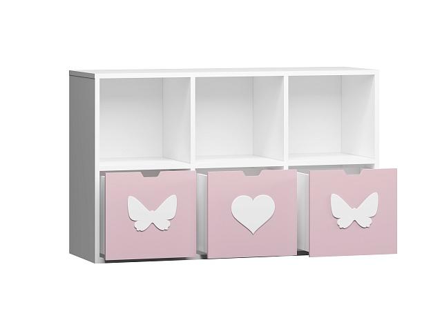 Стеллаж Kids - 12 Розовый Лайт