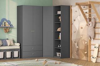 Шкаф угловой Стрекоза МДФ Графит