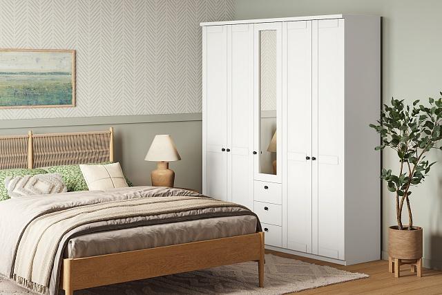 Шкаф распашной София РАХ - 17 МДФ Белый