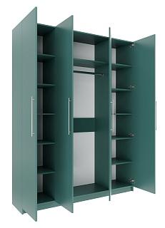 Шкаф распашной Калифорния - 4 Сумеречный Голубой