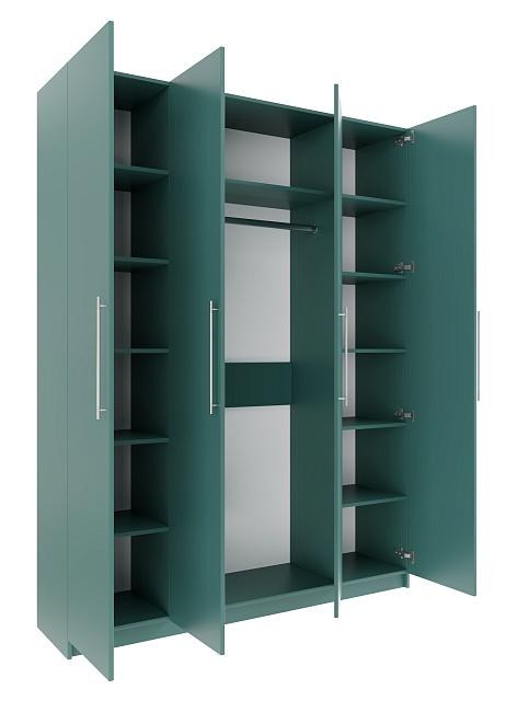 Шкаф распашной Калифорния - 4 Сумеречный Голубой