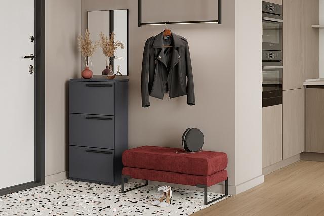 Тумба для обуви Лорена Пакс - 3 Графит