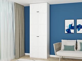 Шкаф распашной Скаген - 2 с антресолью Белый