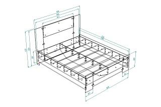 Кровать Муна 1600
