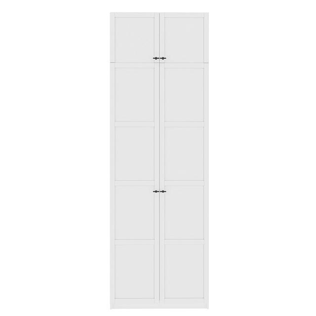 Шкаф распашной Скаген - 2 с антресолью Белый