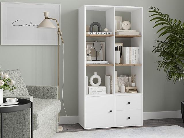 Стеллаж Оренсе - 9 Белый