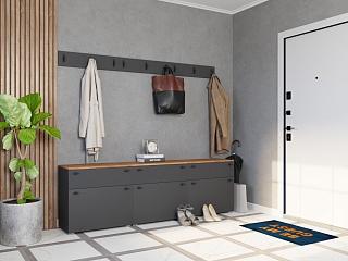 Прихожая Квели - 3 Графит