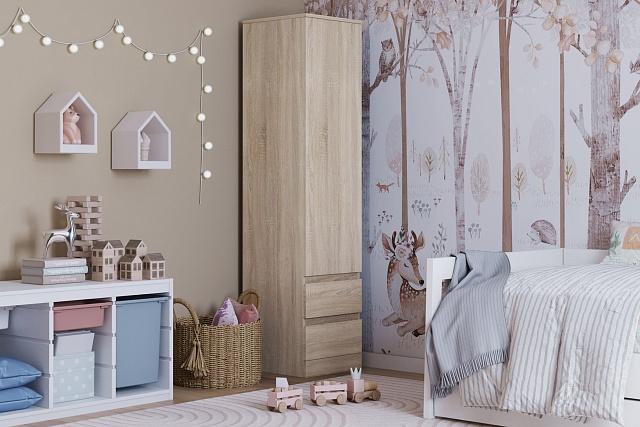 Шкаф распашной Мальм - 1 Дуб Сонома