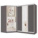 Шкаф-купе угловой Ромео - 9 Графит
