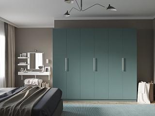 Шкаф распашной Калифорния - 6 Сумеречный Голубой