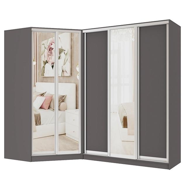 Шкаф-купе угловой Ромео - 9 Графит