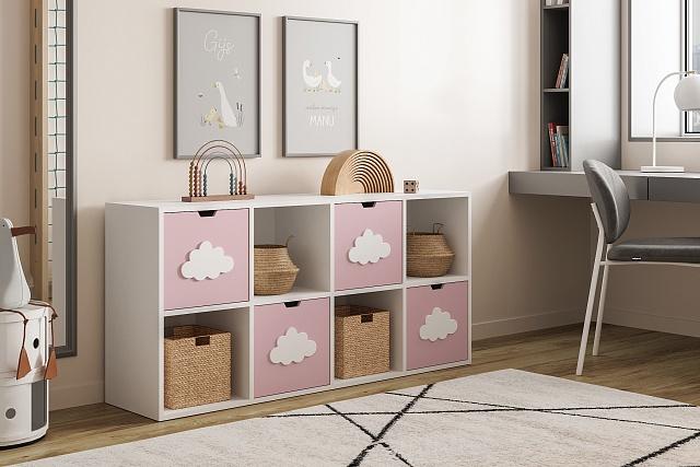 Стеллаж Kids - 5 Розовый Лайт