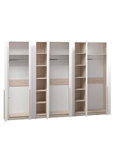 Шкаф распашной Хейсон - 18 Дуб Сонома / Белый