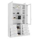 Книжный шкаф Библиограф - 3 №9 Белый