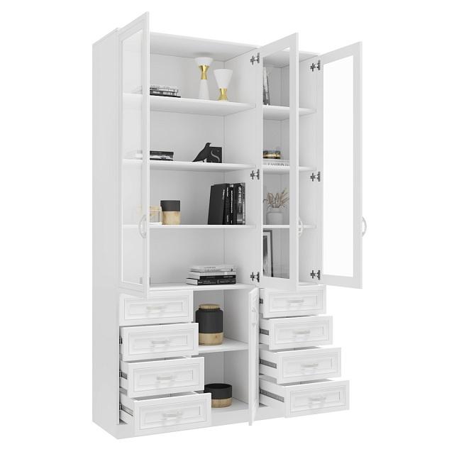 Книжный шкаф Библиограф - 3 №9 Белый