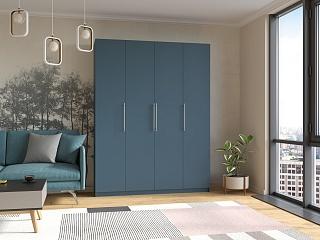 Шкаф распашной Калифорния - 4 Альби Полуночно-синий