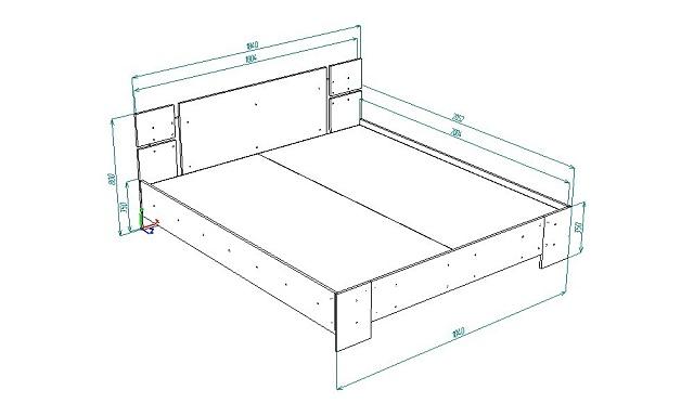 Кровать Джемма 1800