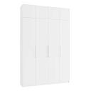 Шкаф распашной Калифорния - 4 с антресолью Белый