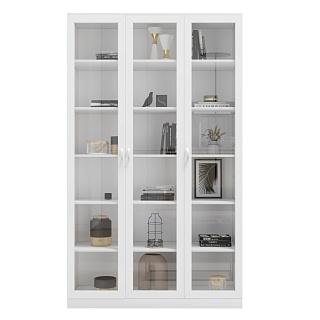 Книжный шкаф Библиограф - 3 №1 Белый