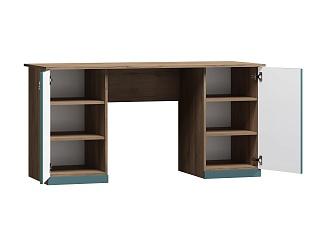 Письменный стол Скарабей - 4 МДФ Аквамарин