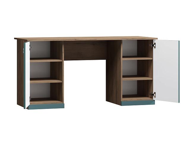 Письменный стол Скарабей - 4 МДФ Аквамарин