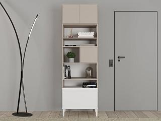 Стеллаж Скарлет - 7 Белый / Кашемир