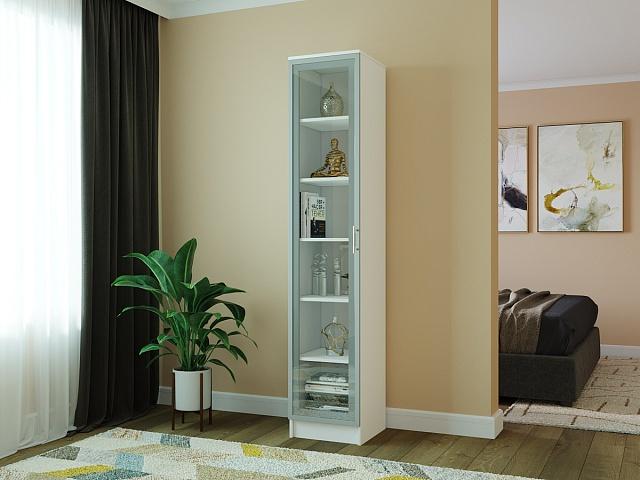 Книжный шкаф Альма - 1 Белый