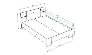 Кровать Джемма 1400