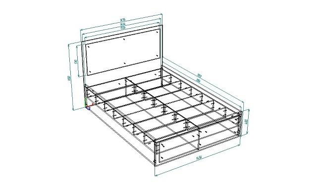 Кровать Луиза - 1 1400