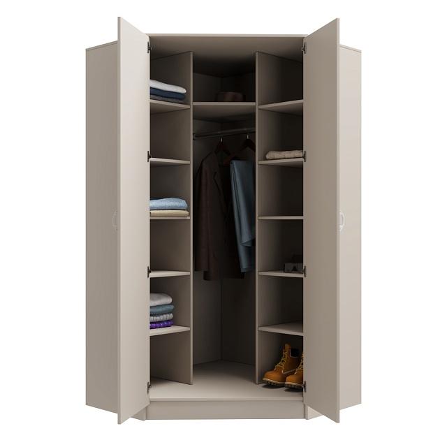 Шкаф угловой Алиса - 6 Кашемир