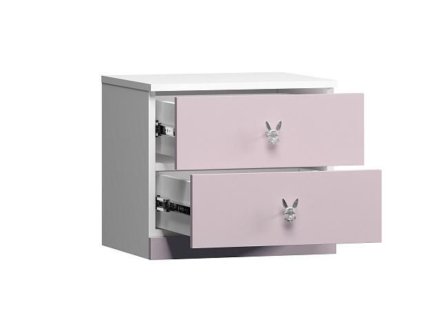 Тумба прикроватная Банни - 3 МДФ Розовый Лайт