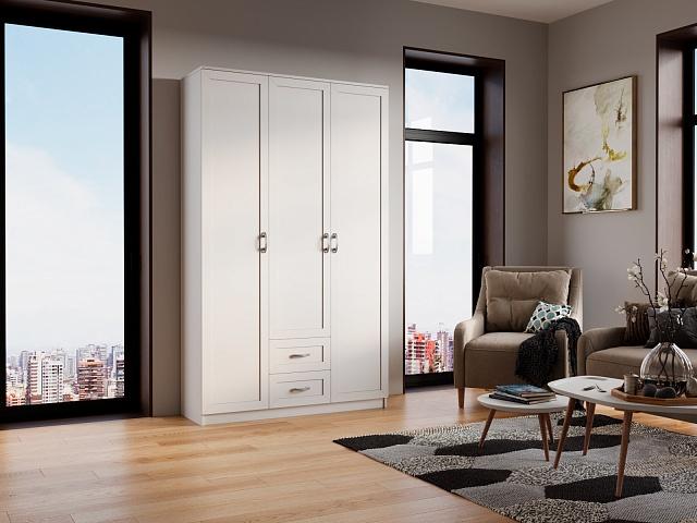 Шкаф распашной Стелла - 6 Белый