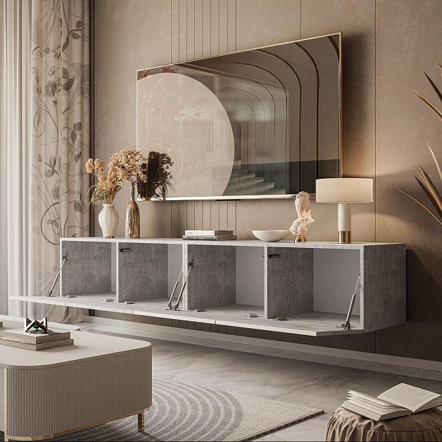 Тумба под ТВ Виго - 1 Ателье Светлое