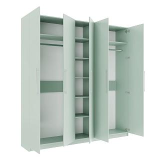 Шкаф распашной Калифорния - 5 Пастельный Зеленый