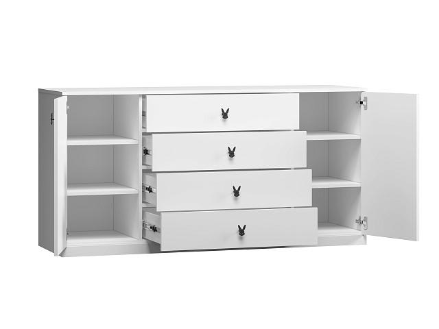 Комод Банни - 3 МДФ Белый