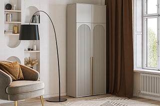 Шкаф распашной Рослин - 2 с антресолью Кашемир