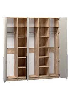 Шкаф распашной Хейсон - 14 Блэквуд Ячменный / Кашемир