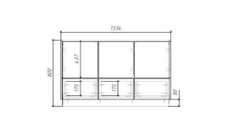 Комод Exeed - 3 Белый